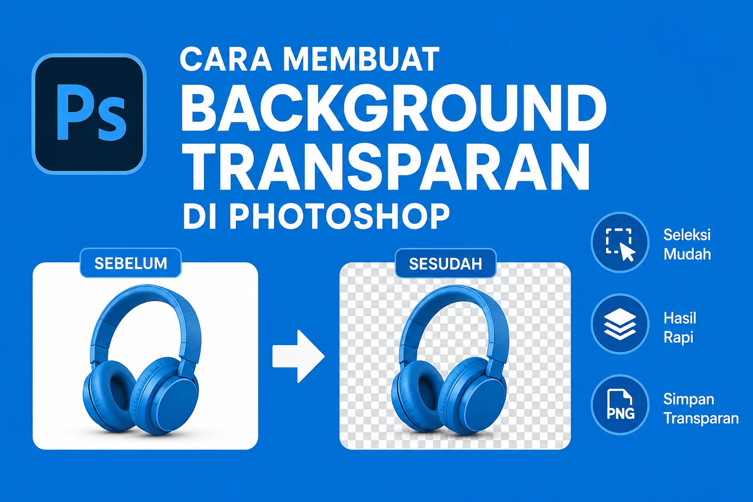 Cara Membuat Background Transparan di Photoshop