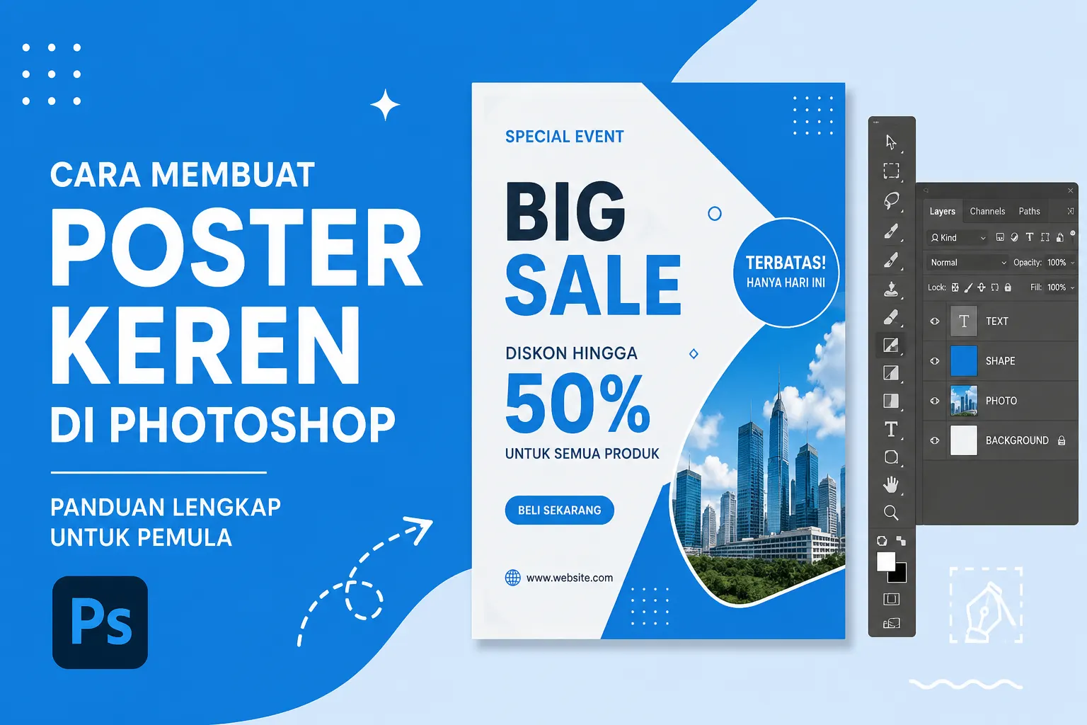 Cara Membuat Poster Keren di Photoshop