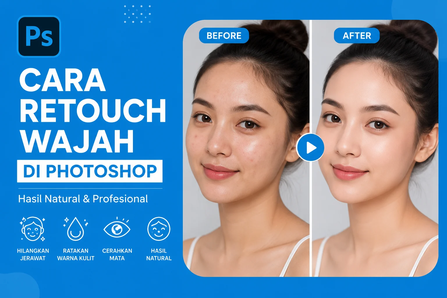 Cara Retouch Wajah di Photoshop
