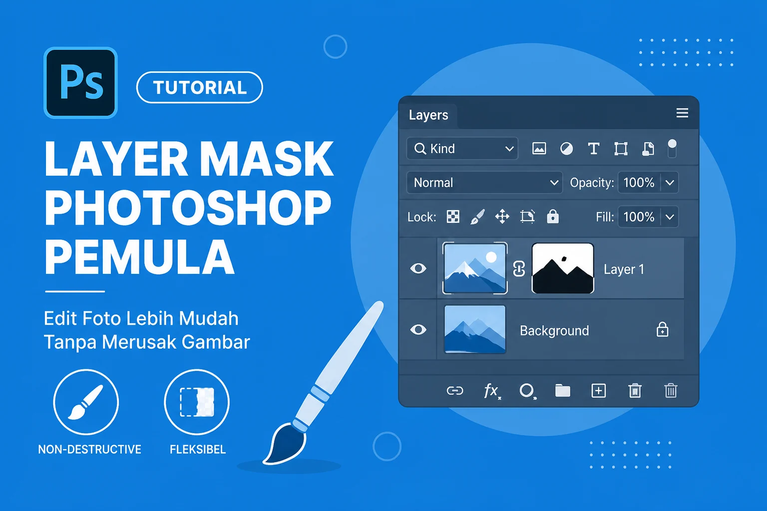 Tutorial Layer Mask Photoshop Pemula
