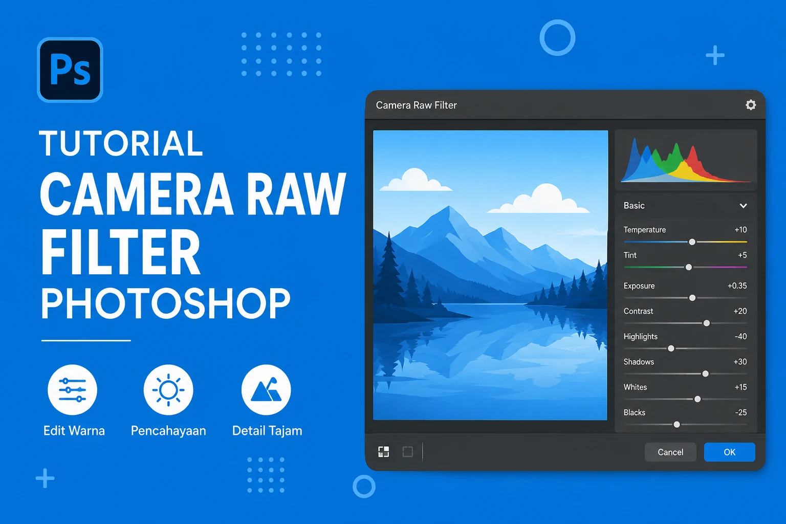 Tutorial Menggunakan Camera Raw Filter Photoshop